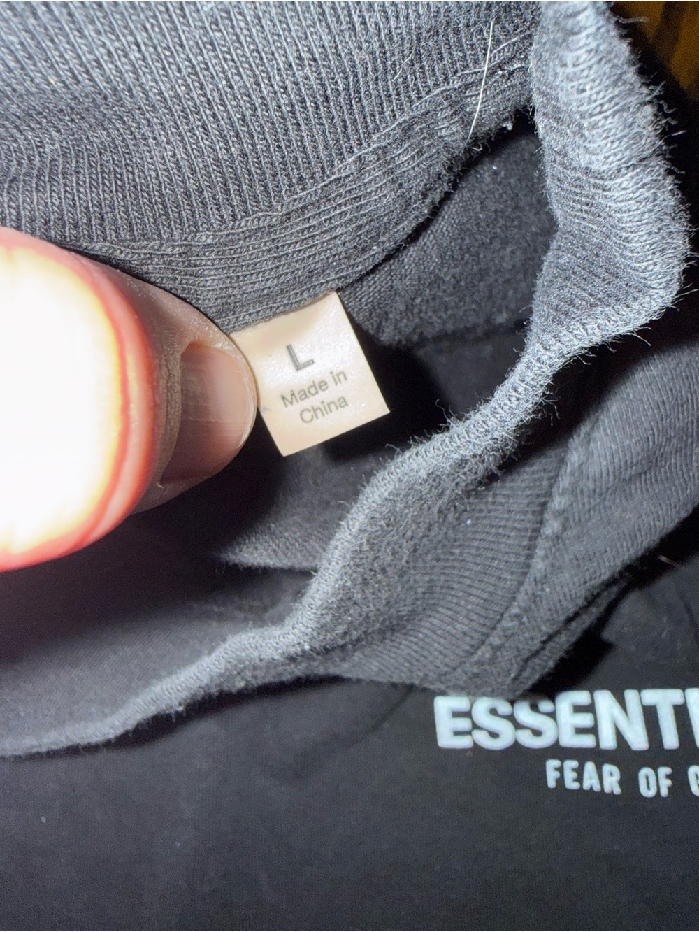 Essentials Fear Of God Men's Black Long-Sleeve Shirt - Picture 4 of 6
